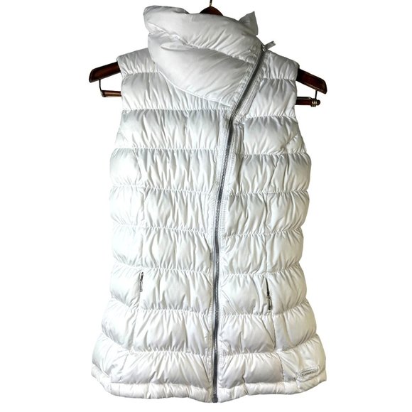 Athleta White Puffy Vest, Women's Size Extra Small - Picture 1 of 10